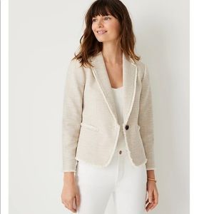 Ann Taylor Newberry blazer fringe trim- EUC - size 4 - worn once